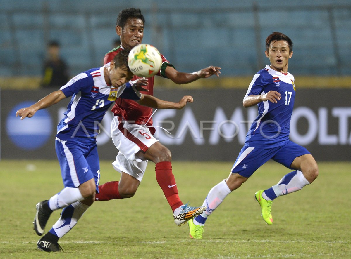 INDONESIA VERSUS LAOS | ANTARA Foto