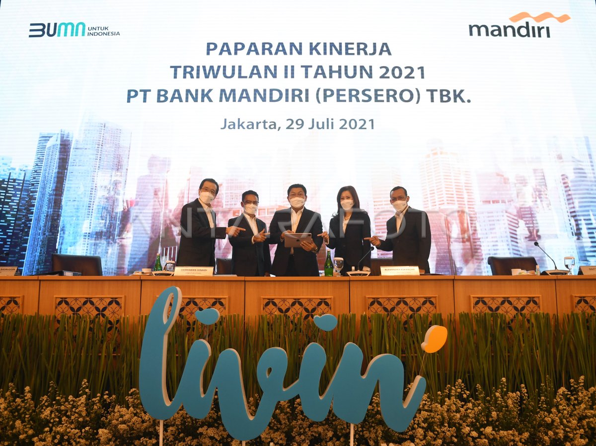 PAPARAN KINERJA BANK MANDIRI | ANTARA Foto