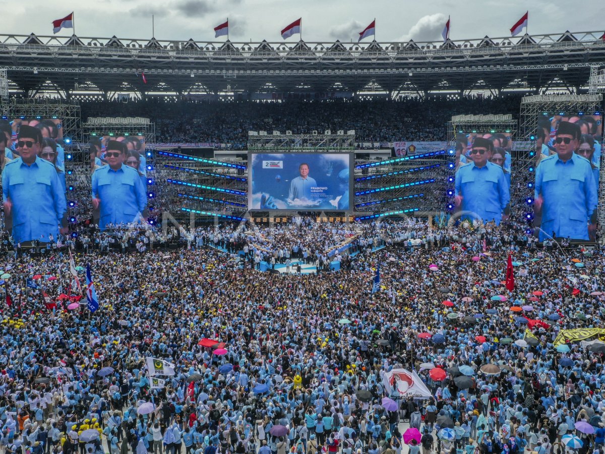 Kampanye Akbar Terakhir Prabowo Gibran Di Jakarta ANTARA Foto