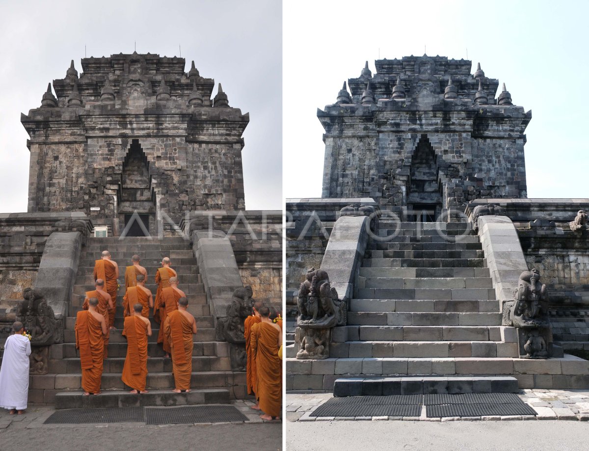 Perayaan Waisak Di Borobudur Dan Mendut Ditiadakan Antara Foto