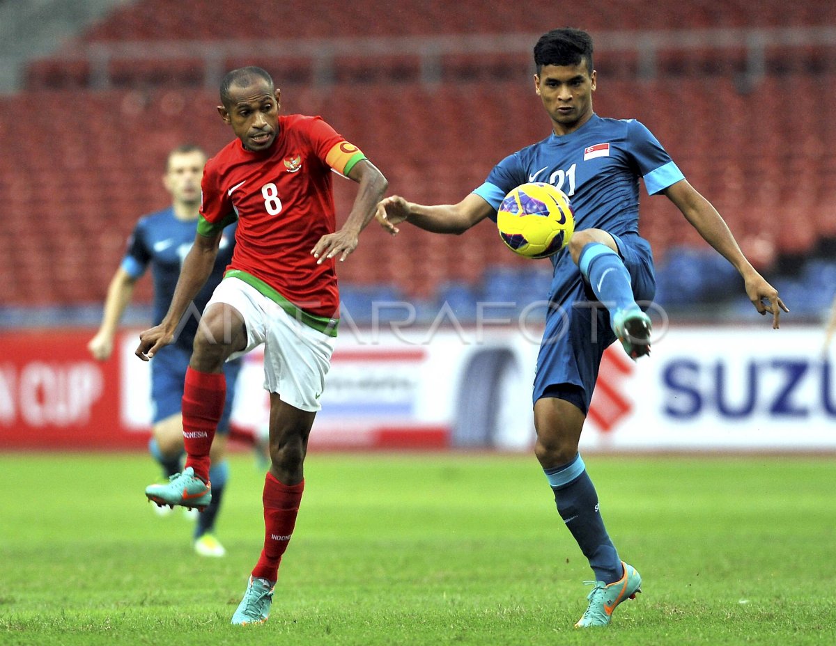 INDONESIA VS SINGAPURA | ANTARA Foto