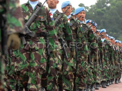 KONTINGEN GARUDA | ANTARA Foto