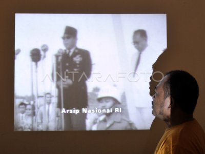 PIDATO KEMERDEKAAN PRESIDEN SOEKARNO | ANTARA Foto