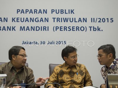 KINERJA KEUANGAN BANK MANDIRI | ANTARA Foto