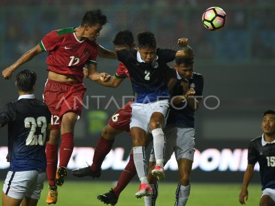 TIMNAS INDONESIA VS KAMBOJA | ANTARA Foto