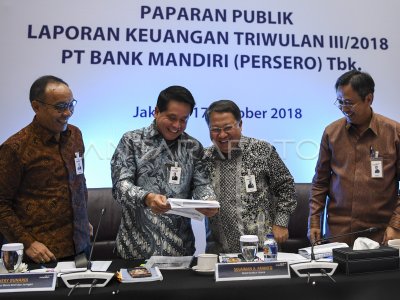 KINERJA BANK MANDIRI | ANTARA Foto