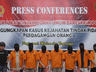 PENGUNGKAPAN KASUS PERDAGANGAN ORANG | ANTARA Foto