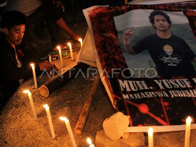 MENGENANG TEWASNYA MAHASISWA DI KENDARI | ANTARA Foto