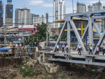 ANGKA KEMISKINAN DI JAKARTA | ANTARA Foto