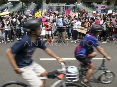 PERINGATAN HARI PEREMPUAN INTERNASIONAL DI JAKARTA | ANTARA Foto