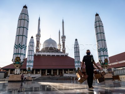 JELANG PELAKSANAAN SHALAT IDUL ADHA DI MAJT | ANTARA Foto