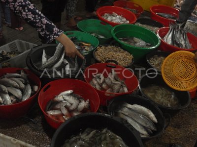 PASAR IKAN BALEKAMBANG SOLO KEMBALI BEROPERASI | ANTARA Foto