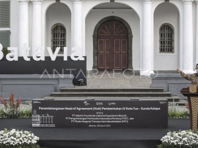 PEMBENTUKAN PERUSAHAAN PATUNGAN PENGELOLA KAWASAN KOTA TUA | ANTARA Foto