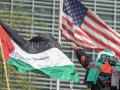 AKSI SOLIDARITAS PALESTINA | ANTARA Foto