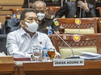 RAKER JAKSA AGUNG DENGAN KOMISI III DPR | ANTARA Foto