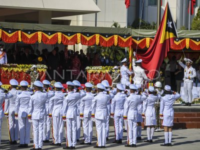 UPACARA PERINGATAN RESTORASI KEMERDEKAAN TIMOR LESTE KE 20 | ANTARA Foto