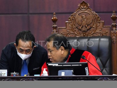 SIDANG UJI MATERI UU PEMILU | ANTARA Foto