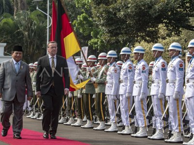 Pertemuan Menhan Prabowo Dengan Menhan Jerman Antara Foto