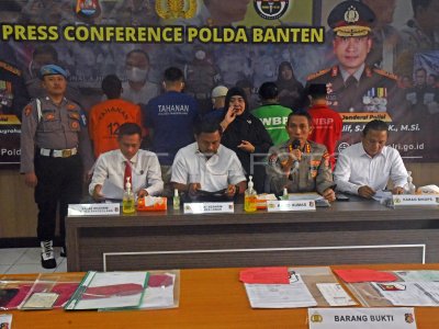 Rilis Kasus TPPO Di Banten | ANTARA Foto