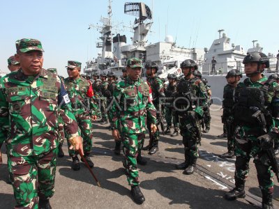 Apel Gelar Pasukan Latihan Gabungan TNI | ANTARA Foto