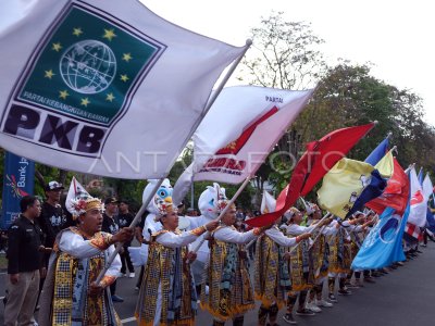 Kirab Pemilu 2024 di Denpasar