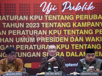 Uji Publik Rancangan Peraturan KPU | ANTARA Foto