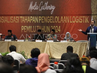 Sosialisasi Tahapan Pengelolaan Logistik Pemilu 2024 | ANTARA Foto