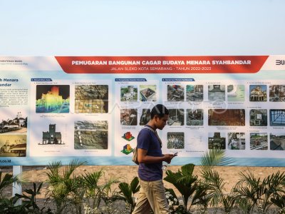 Revitalisasi Bangunan Cagar Budaya Menara Syahbandar Semarang | ANTARA Foto