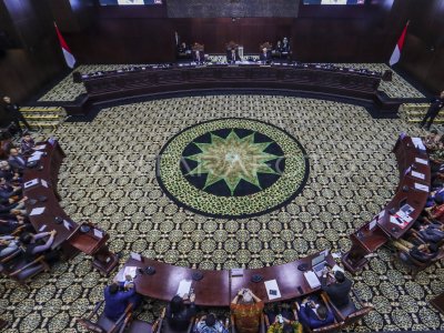 MKMK Gelar Sidang Putusan Pelanggaran Etik Hakim Konstitusi | ANTARA Foto