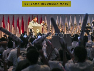 Barisan Pengusaha Pejuang Deklarasi Dukung Prabowo-Gibran | ANTARA Foto