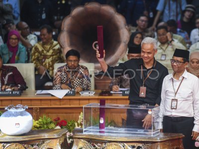 Penetapan Nomor Urut Pasangan Capres Dan Cawapres Pemilu 2024 | ANTARA Foto