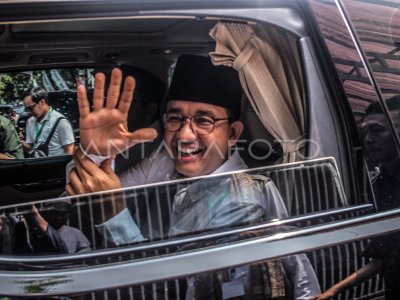 Anies-Muhaimin Hadiri Ijtima Ulama Dan Tokoh Nasional | ANTARA Foto