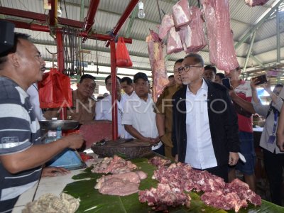 Mendag Tinjau Harga Kebutuhan Pokok Di Lampung | ANTARA Foto