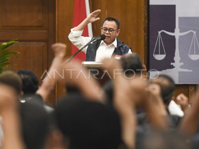 Deklarasi Advokat Sebagai Tim Hukum Nasional Amin | ANTARA Foto