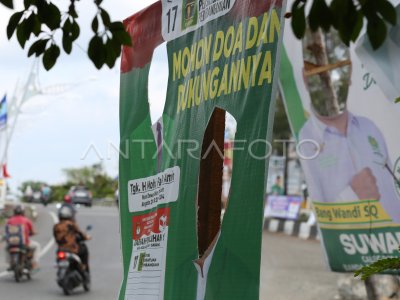 Perusakan APK pemilu 2024