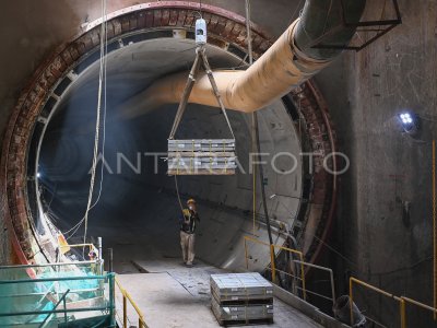 Pembangunan Fase 2A MRT Jakarta Thamrin-Kota | ANTARA Foto