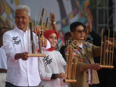 Kampanye Terbuka Perdana Capres Ganjar Antara Foto