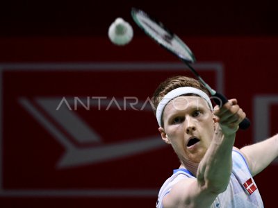 Anders Antonsen Juara Tunggal Putra Indonesia Masters 2024 | ANTARA Foto