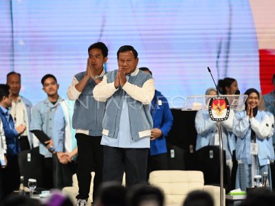 Debat Kelima Pilpres 2024 | ANTARA Foto