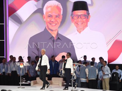 Debat Kelima Pilpres 2024 | ANTARA Foto