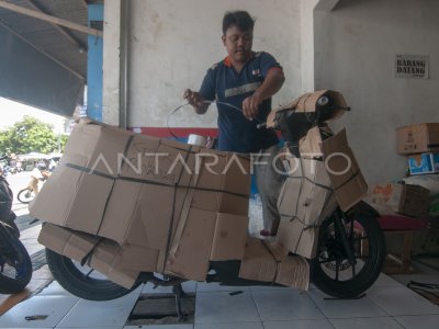 Jasa pengiriman motor saat arus balik Lebaran
