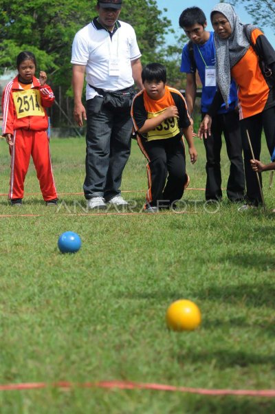 Festival permainan bocce bagi siswa disabilitas ANTARA Foto