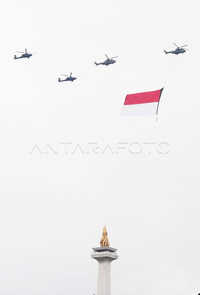 Upacara Hut Ke 77 Tni Antara Foto