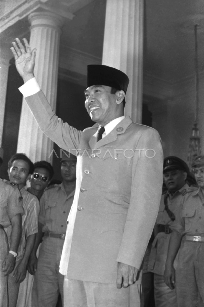 GAYA BERPIDATO SOEKARNO | ANTARA Foto