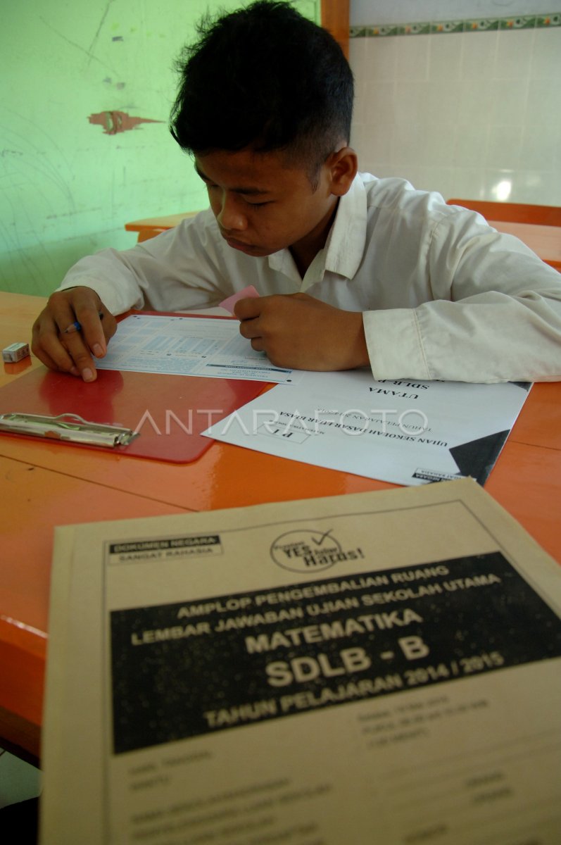 UN SISWA BERKEBUTUHAN KHUSUS | ANTARA Foto