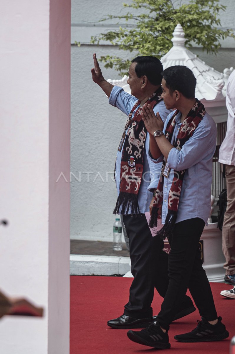 Keterangan Pers Prabowo-Gibran | ANTARA Foto