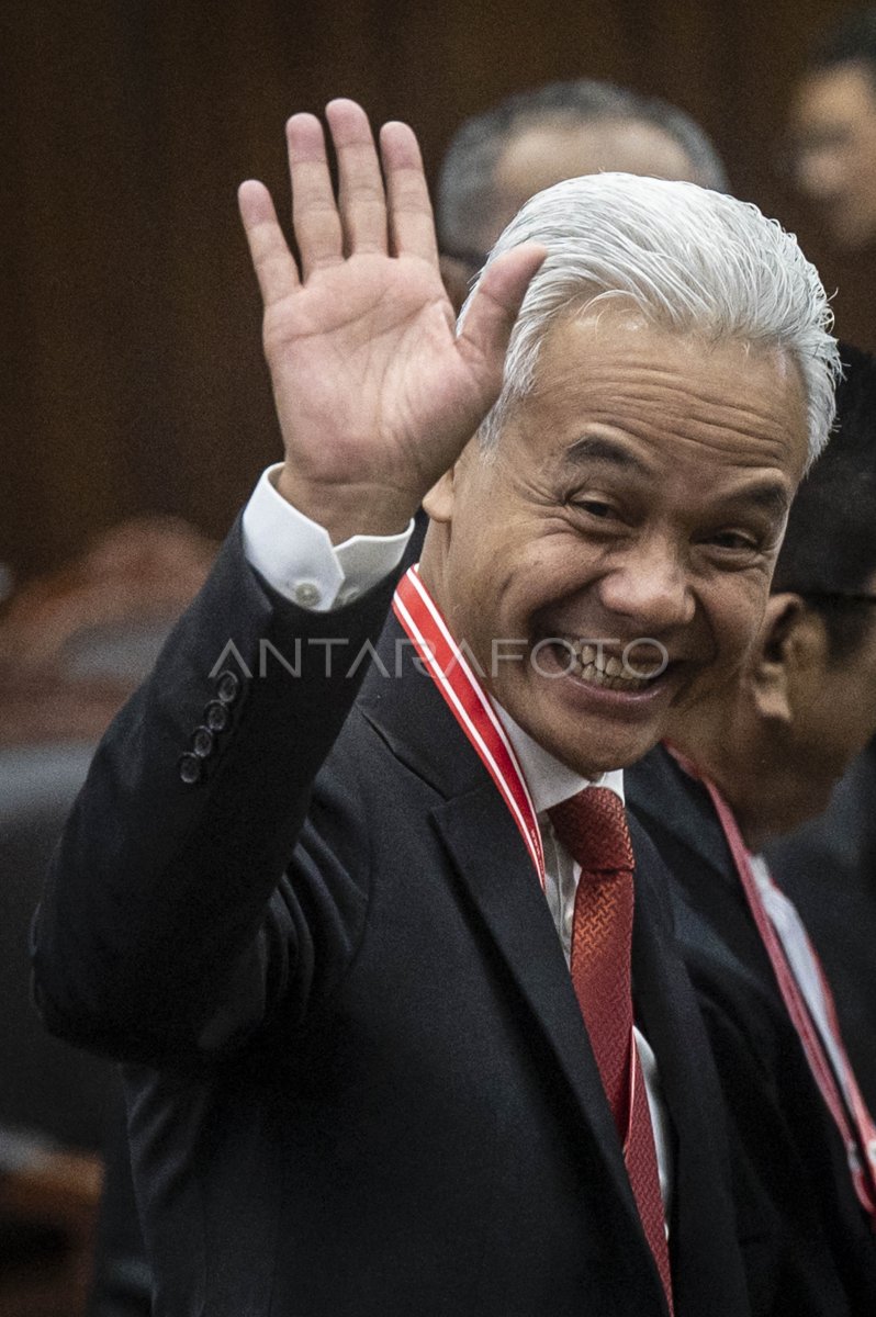 Sidang Perselisihan Pilpres 2024 Pemohon Ganjar Mahfud Antara Foto