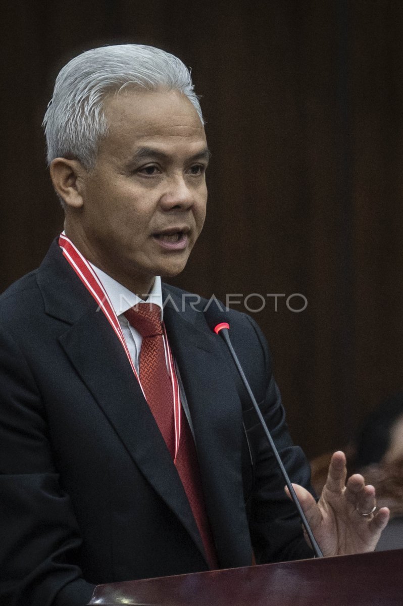 Sidang Perselisihan Pilpres 2024 Pemohon Ganjar Mahfud Antara Foto