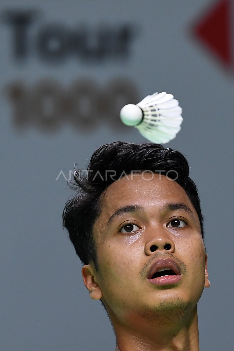 ANTHONY SINISUKA GINTING MELAJU 16 BESAR | ANTARA Foto