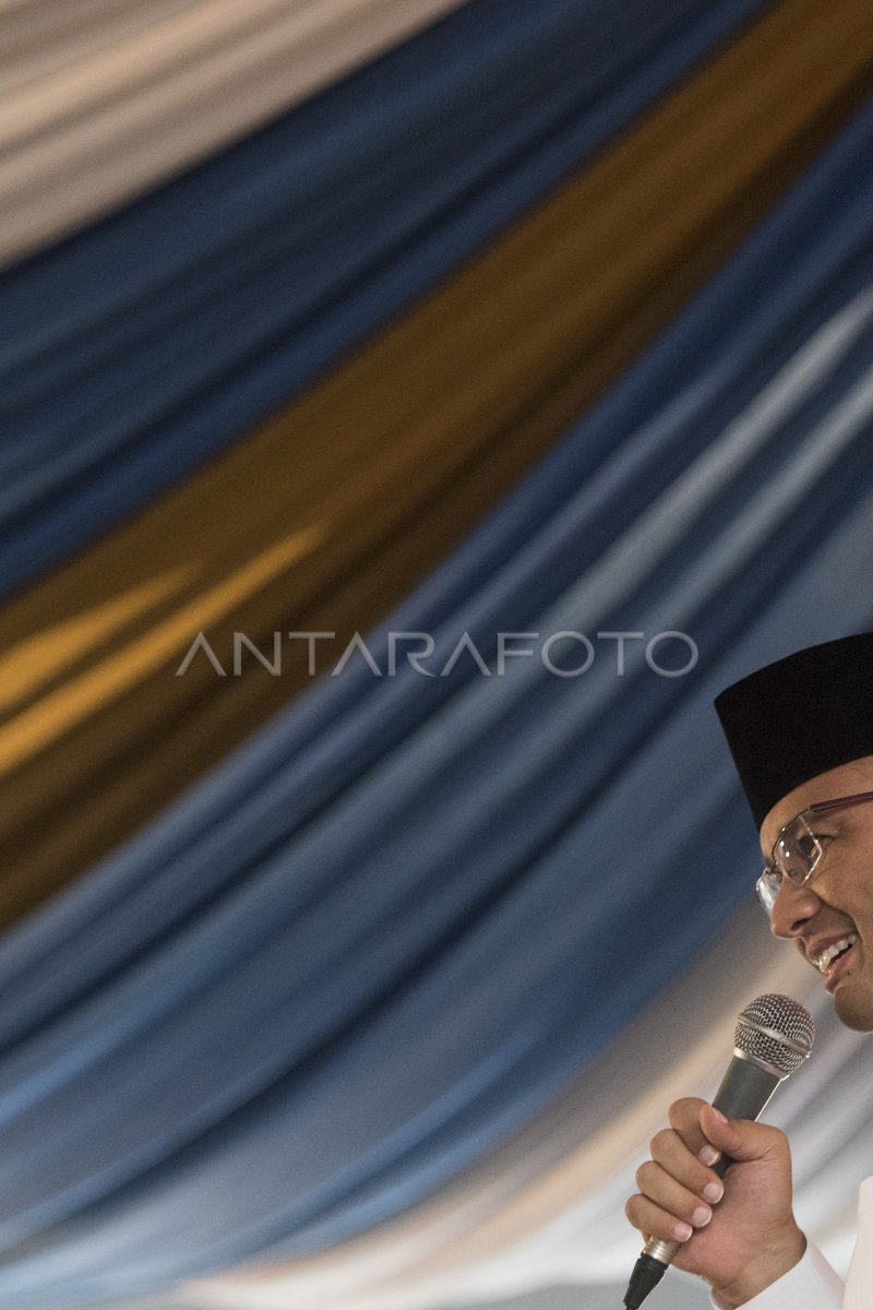 PIDATO ANIES BASWEDAN | ANTARA Foto